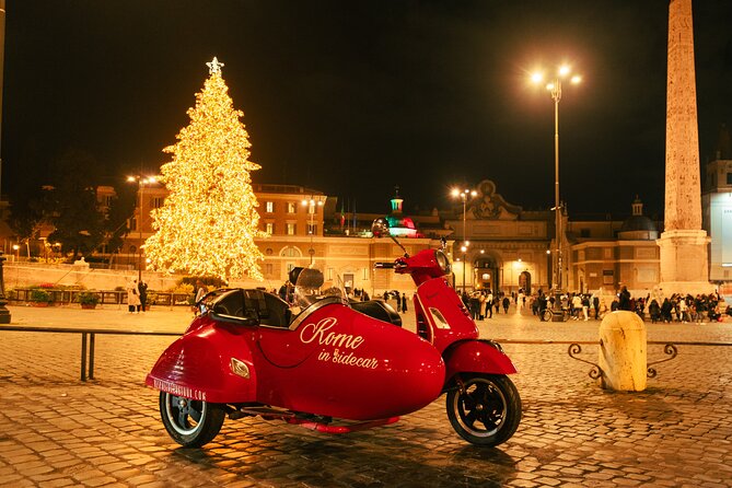 2h Xmas Lights Panoramic Vespa Sidecar Tour - Key things to know before you ride