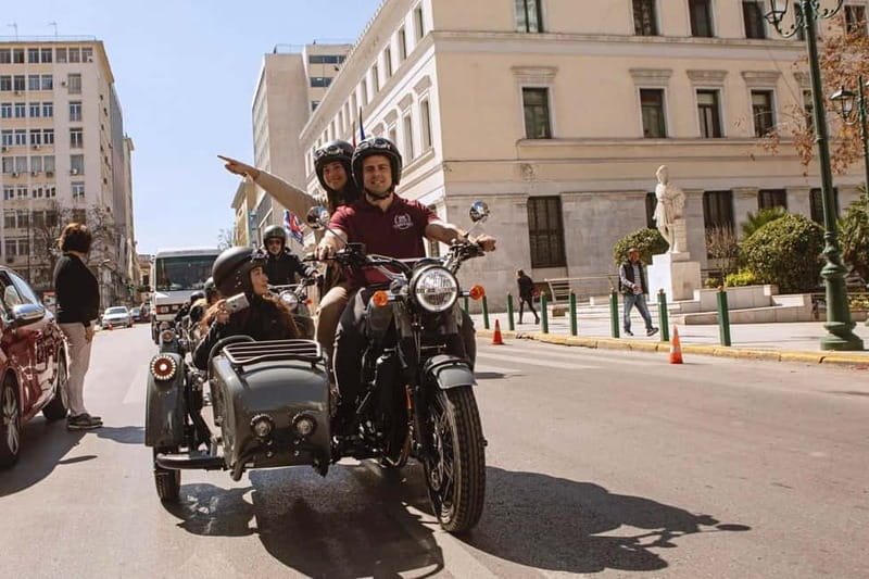 Acropolis of Athens: 60′ Tour in a Vintage Motorcycle - Safety and comfort: what the sidecar setup actually changes