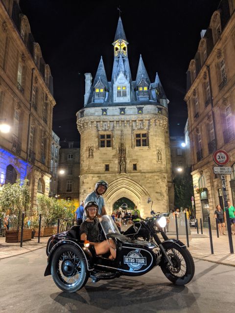 Bordeaux: Nighttime Sidecar Tour with Wine Tasting - Bordeaux Cathedral and the narrow-street atmosphere: the heart of the night tour