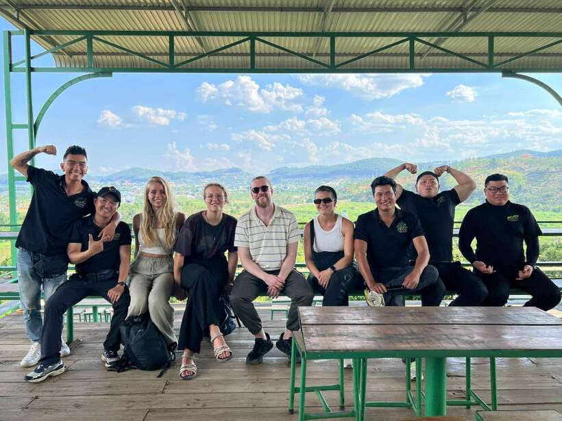 Dalat: MOTORBIKE TOUR TO PONGOUR FALLS- SILK- COFFEE FARM - Linh An Pagoda Stops and Why the Temples Matter Here