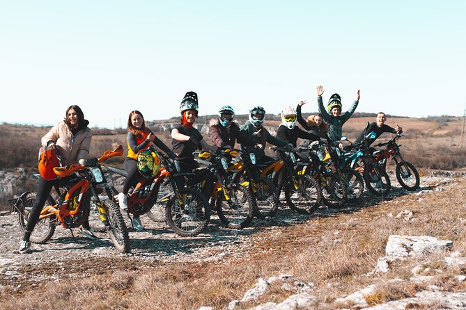 E-Motorcycle Tour in Old Rock Monastery and Old Roman Fortress - Riding through fields and forests on SUR-ON bikes