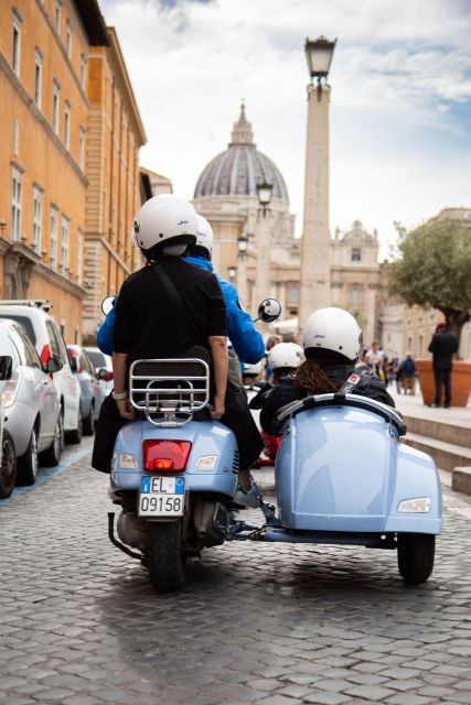 Evening Vespa Sidecar Tour with Gourmet Pizza Tasting - Trastevere and the Jewish Ghetto lanes to Piazza Venezia