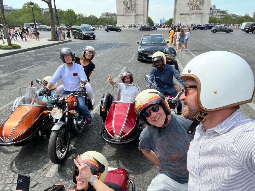 Explore Paris in Style: Custom Sidecar Tours - Arc de Triomphe to the Champs-Élysées: grand Paris first
