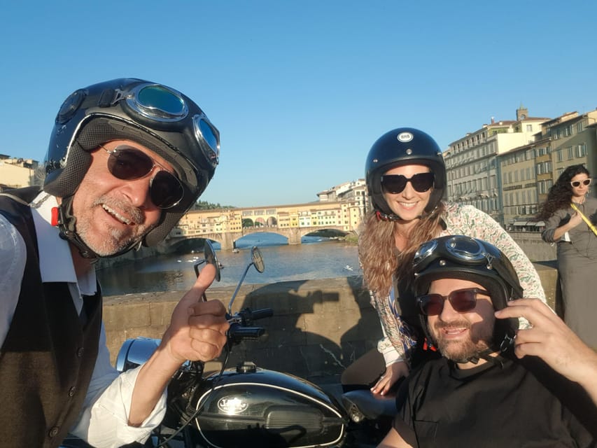 Florence Vintage Motorcycle Sidecar ride - Morning or Sunset - Photo strategy: how to get great shots without acting like a traffic hazard