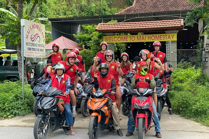 Motorbike 1 Day Off The Beaten Track, Hidden Villages, rice field - Getting rolling in Sapa: pickup at 8:30 and a fast safety briefing