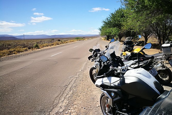 Motorbike adventures on a dual purpose motorbike in the Garden Route and Karoo. - Getting started at Green Shed Coffee Roastery (Wilderness)
