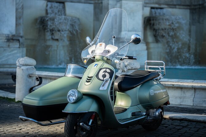 Private Vespa Sidecar Tour with Hotel Pickup - Entering the Colosseum area: gladiator stories and quick photo magic