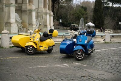 Rome Vespa Sidecar Food Tour with Local Tastings - Meeting up at Piazza della Cancelleria, then getting moving fast