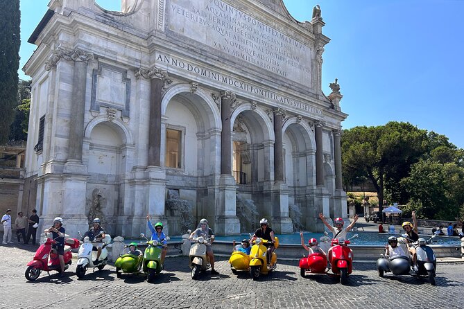 Rome Vespa Sidecar Tour — 90-Minute City Highlights Tour - Villa Borghese in the middle of the ride: views plus breathing room