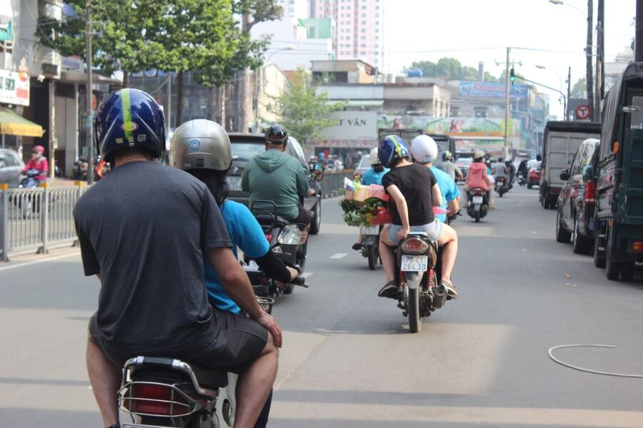 Saigon City Motorbike Tour - District 7: Japanese and Korean Town and the Gated-Community Contrast