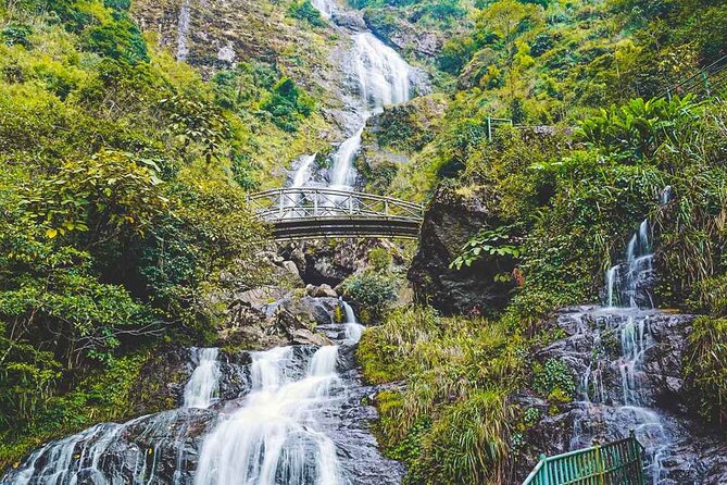 SaPa Motorbike Tour - Half day - Visit Waterfall - Thác Bạc Silver Falls: the stair walk and why it still works