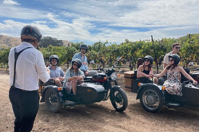 Scenic Sidecar Vineyard Adventure San Luis Obispo - Wolff Vineyards Start: Check-In, Waivers, and Safety First