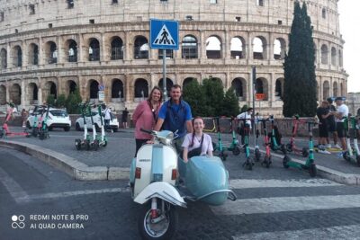 Vespa Sidecar Tour at Day/Night with Pickup - Meet-Up, Helmets, and the Small-Group Advantage (Max 12)