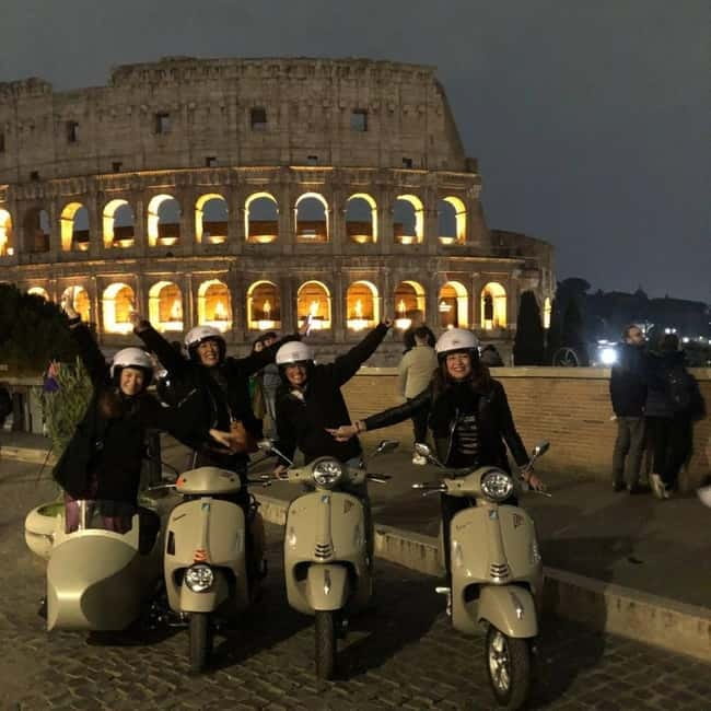 Vespa Sidecar Tour: Rome by Night - Night Sights in Sequence: Piazza del Popolo to Trevi Fountain